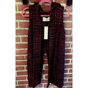 BCBG Generation Woven Vest Hoodie